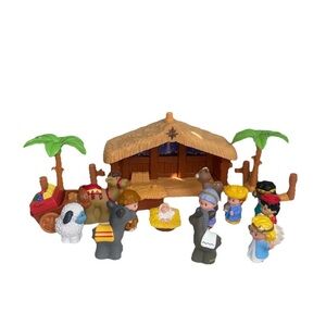 VTG Fisher Price Little People Nativity 18 Pc Set